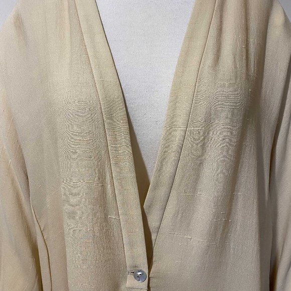 Vintage Sara Sturgeon Jacket & Skirt - Cream Silk - Size Medium - Picture 5 of 16